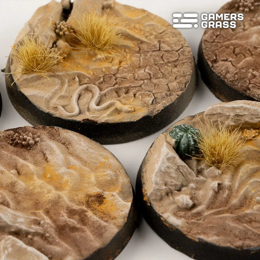 Deserts of Maahl Bases Round 40mm (x5)-Gamers Grass-Radaddel