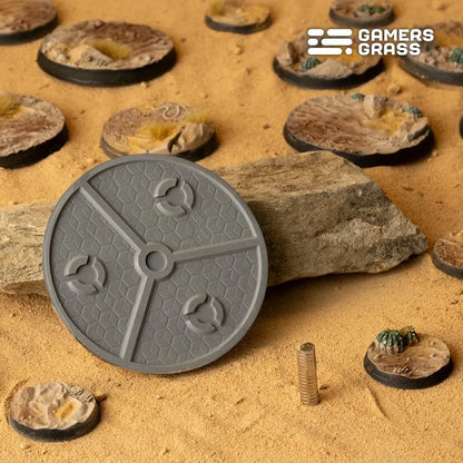 Deserts of Maahl Bases Round 60mm (x2)-Gamers Grass-Radaddel