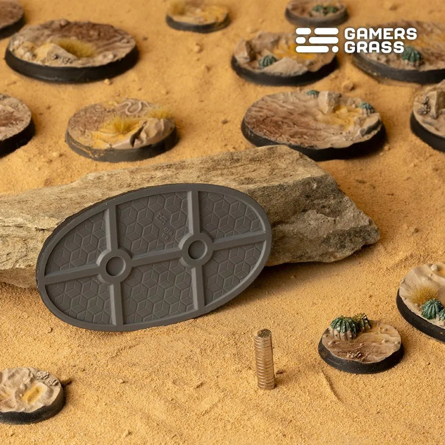Deserts of Maahl Bases Oval 75mm (x3)-Gamers Grass-Radaddel