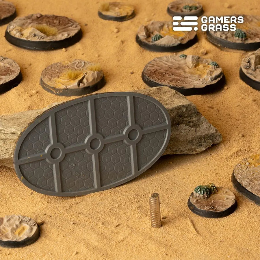 Deserts of Maahl Bases Oval 90mm (x2)-Gamers Grass-Radaddel