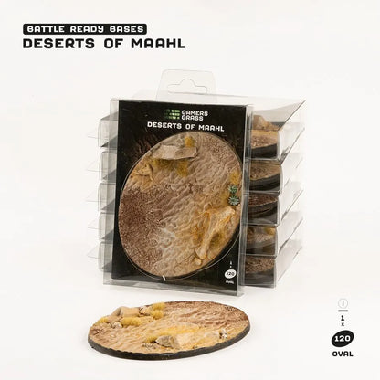 Deserts of Maahl Bases Oval 120mm (x1)-Gamers Grass-Radaddel