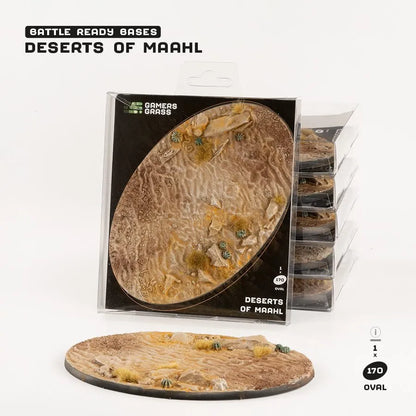 Deserts of Maahl Bases Oval 170mm (x1)-Gamers Grass-Radaddel