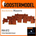 Hohe Backsteinmauer-Roostermodel-Radaddel