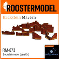 Backsteinmauer (zerstört)-Roostermodel-Radaddel
