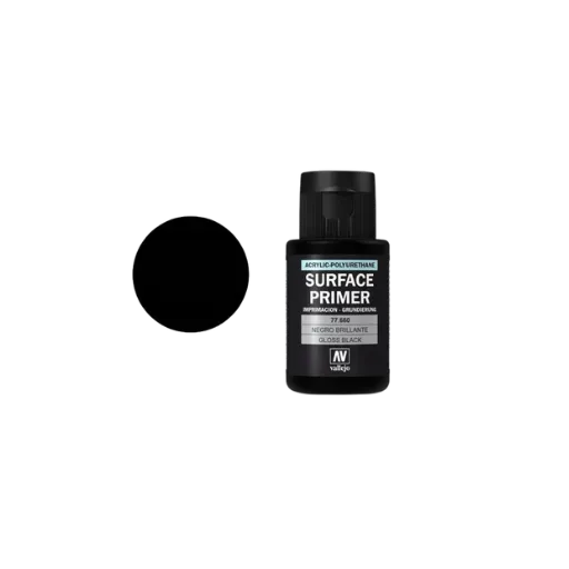 Metal Color Gloss Black Primer-Vallejo-Radaddel