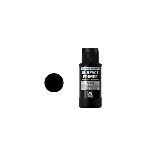 Surface Primer Gloss Black 60ml-Vallejo-Radaddel