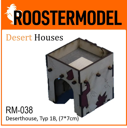 Deserthouse, Typ 1B, (7*7cm)-Roostermodel-Radaddel
