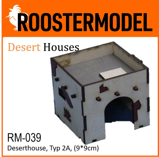 Deserthouse, Typ 2A, (9*9cm)-Roostermodel-Radaddel