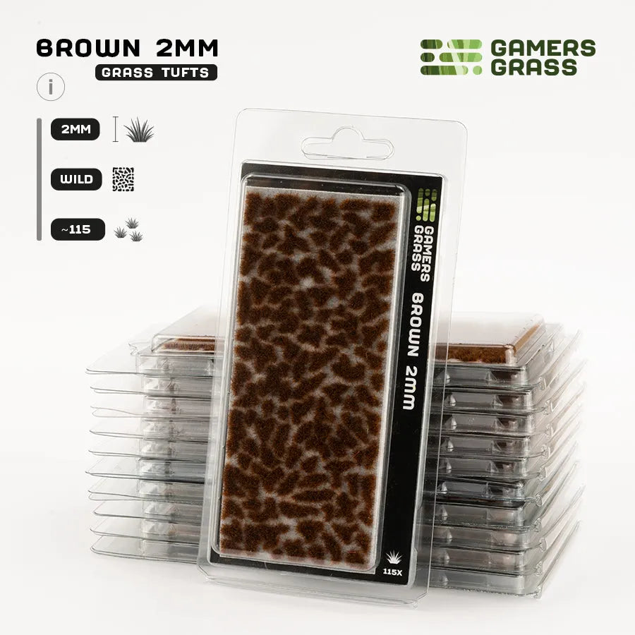 Brown 2mm Tufts-Gamers Grass-Radaddel
