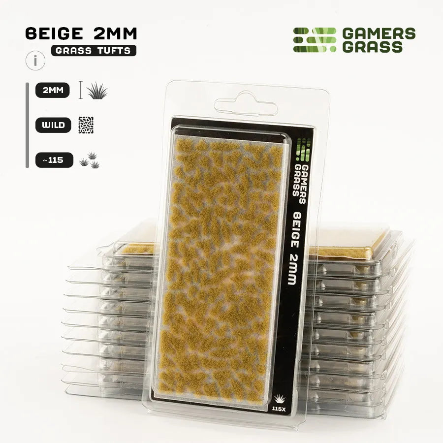 Beige 2mm Tufts-Gamers Grass-Radaddel