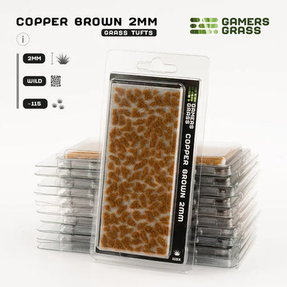 Copper Brown 2mm Tufts-Gamers Grass-Radaddel