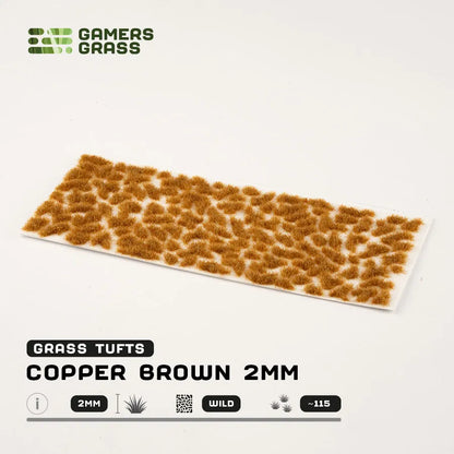 Copper Brown 2mm Tufts-Gamers Grass-Radaddel