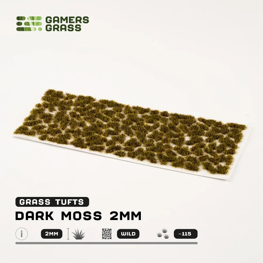 Dark Moss 2mm Tufts-Gamers Grass-Radaddel