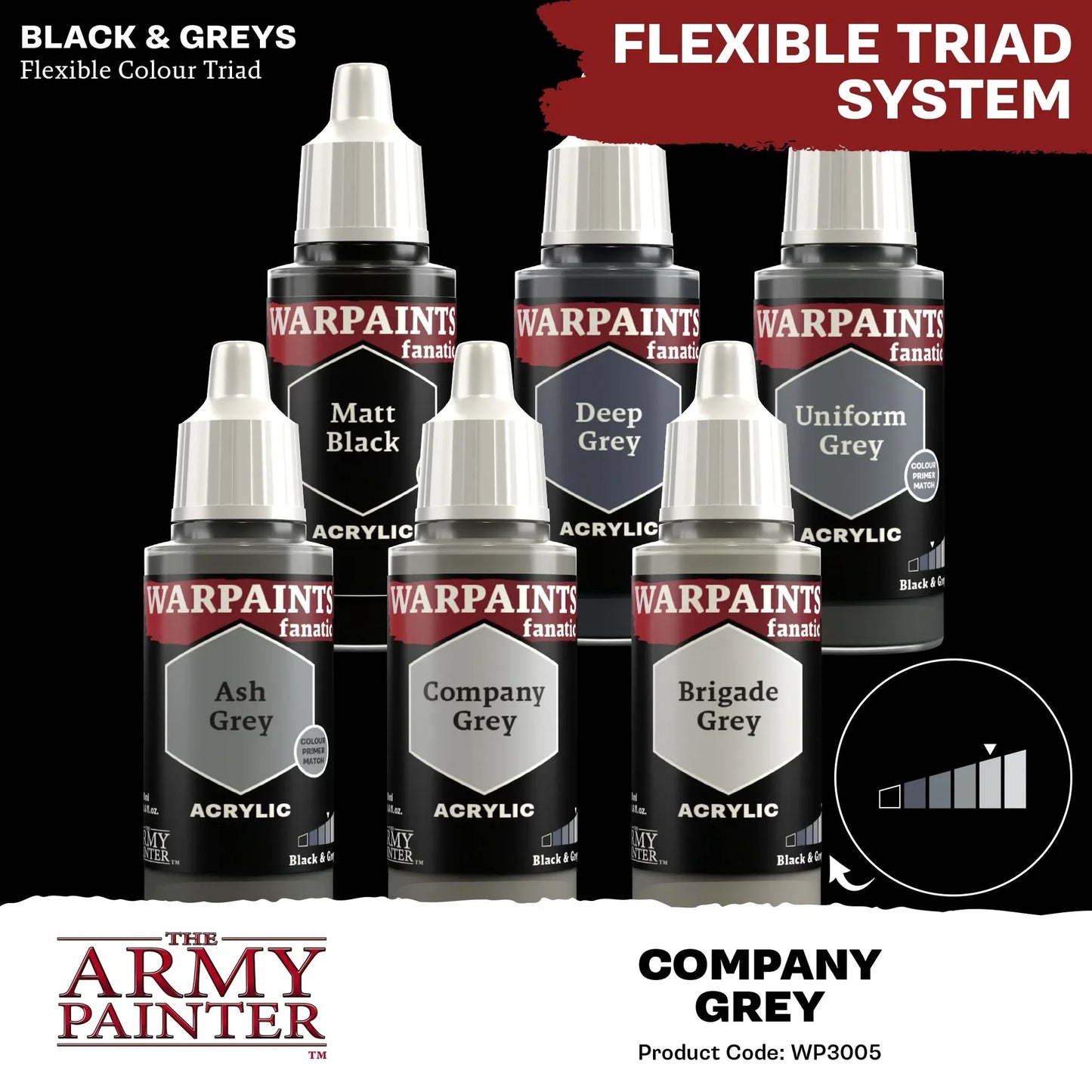 Company Grey Fanatic WP-The Army Painter-Radaddel