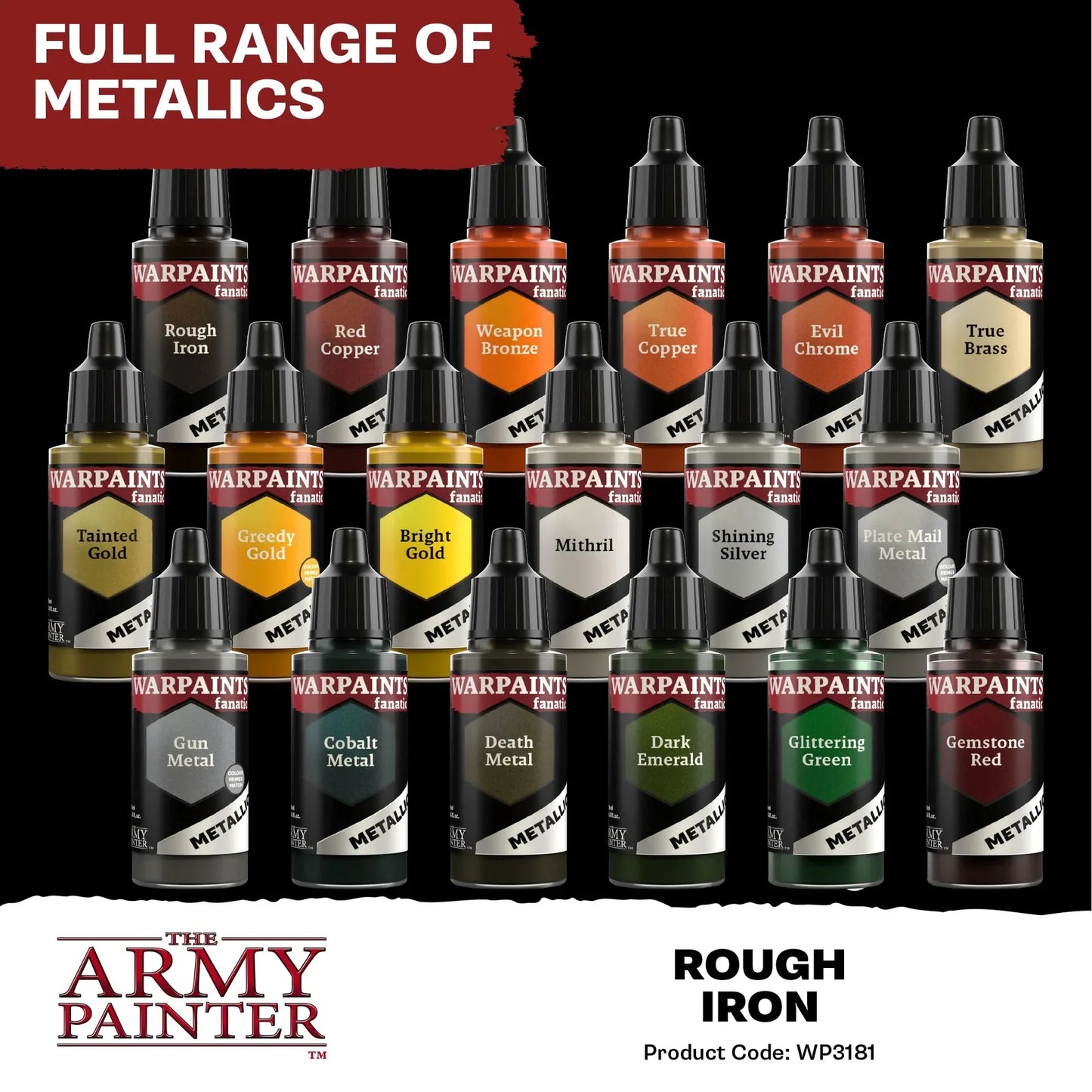 Rough Iron Fanatic Metallic-The Army Painter-Radaddel