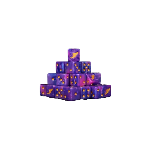 Children Of Profligacy Gold Inlay Dice 16mm Square (25 Stück)-Baron of Dice-Radaddel