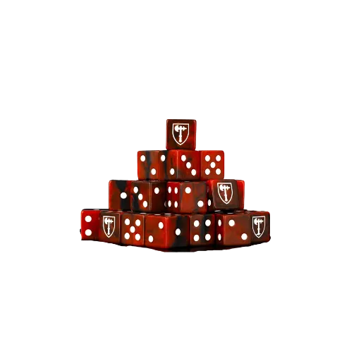 Axe of Bretonnia Dice 16mm Square (25 Stück)-Baron of Dice-Radaddel