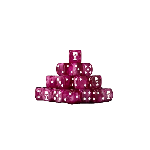 Red Wine Dice 16mm Round (25 Stück)-Baron of Dice-Radaddel