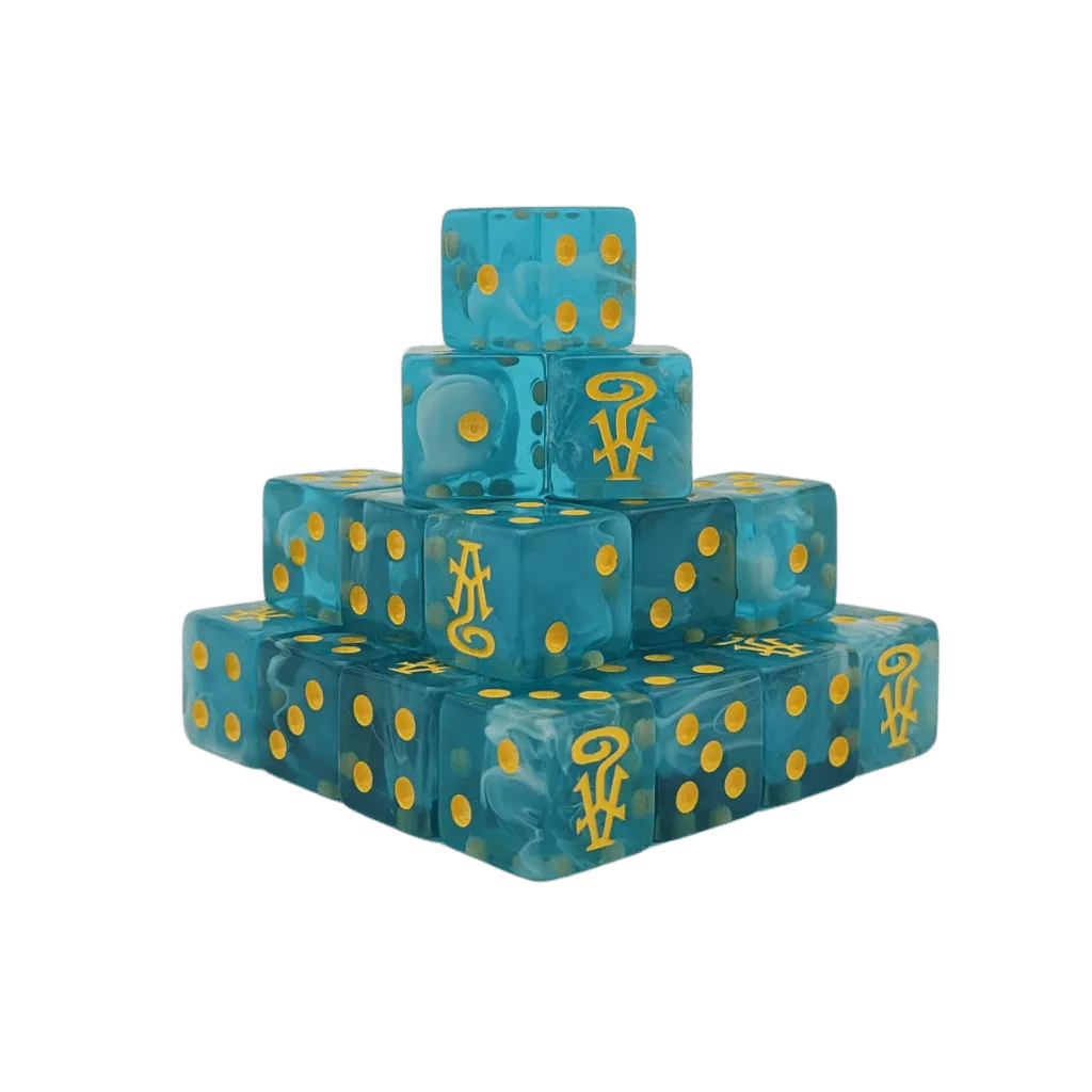 High Elves Dice 16mm Square (25 Stück)-Baron of Dice-Radaddel