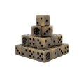 Skeleton Guard Dice 16mm Square (25 Stück)-Baron of Dice-Radaddel