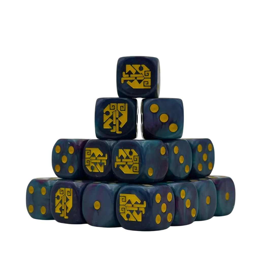 Aztec 3 Dice 16mm Round (25 Stück)-Baron of Dice-Radaddel