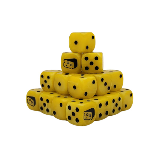 Warp Cheese Dice 16mm Round (25 Stück)-Baron of Dice-Radaddel