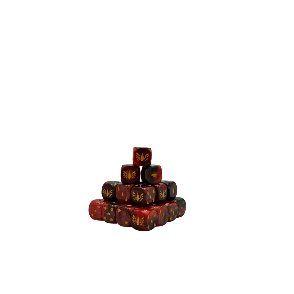 Blood Soaked Angels Dice 16mm Round (25 Stück)-Baron of Dice-Radaddel