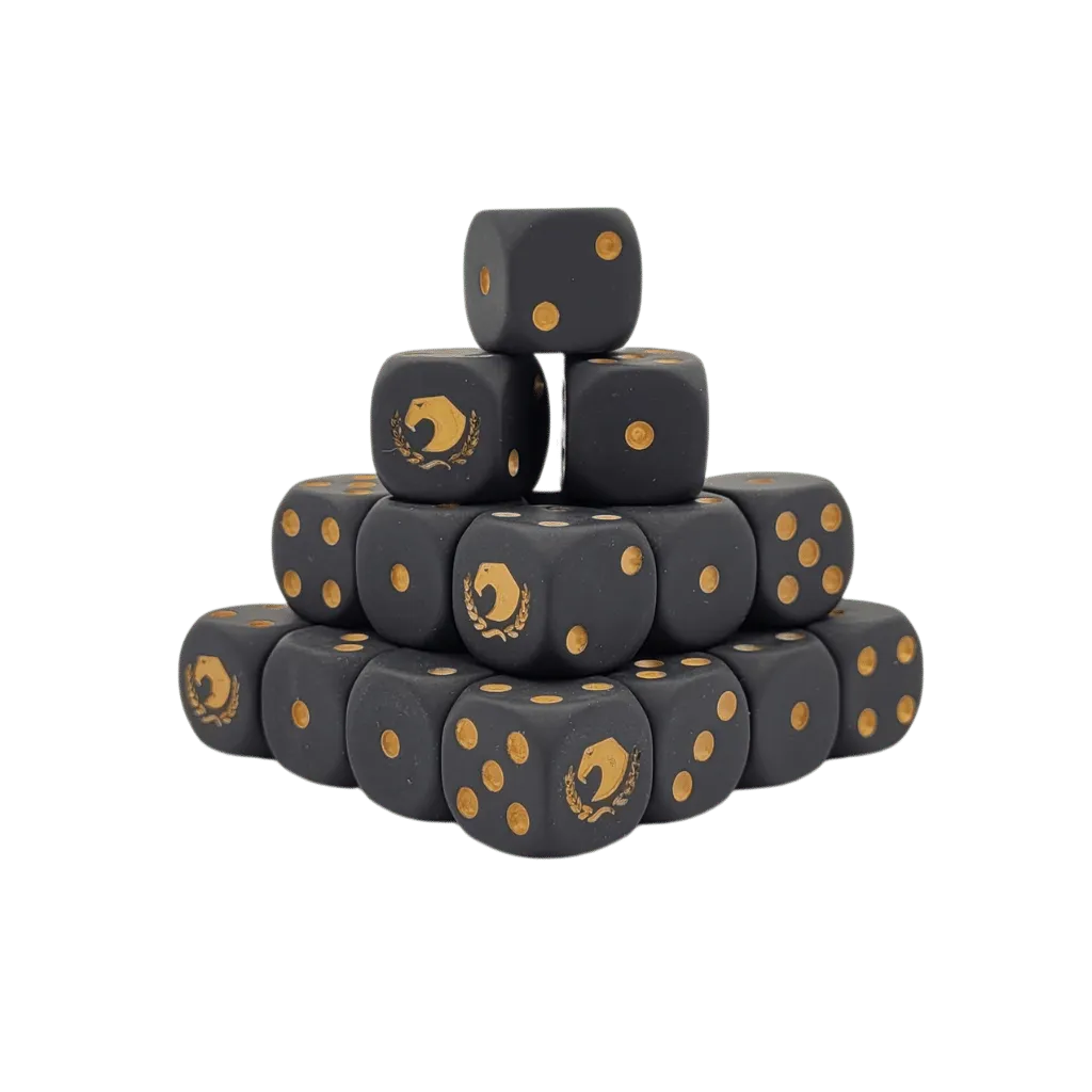 Golden Eagle Dice 16mm Round (25 Stück)-Baron of Dice-Radaddel
