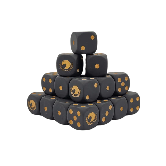 Golden Eagle Dice 16mm Round (25 Stück)-Baron of Dice-Radaddel