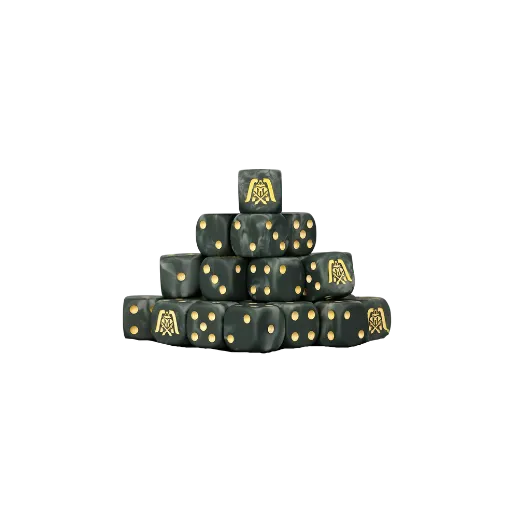 Grim Reaper Dice 16mm Round (25 Stück)-Baron of Dice-Radaddel