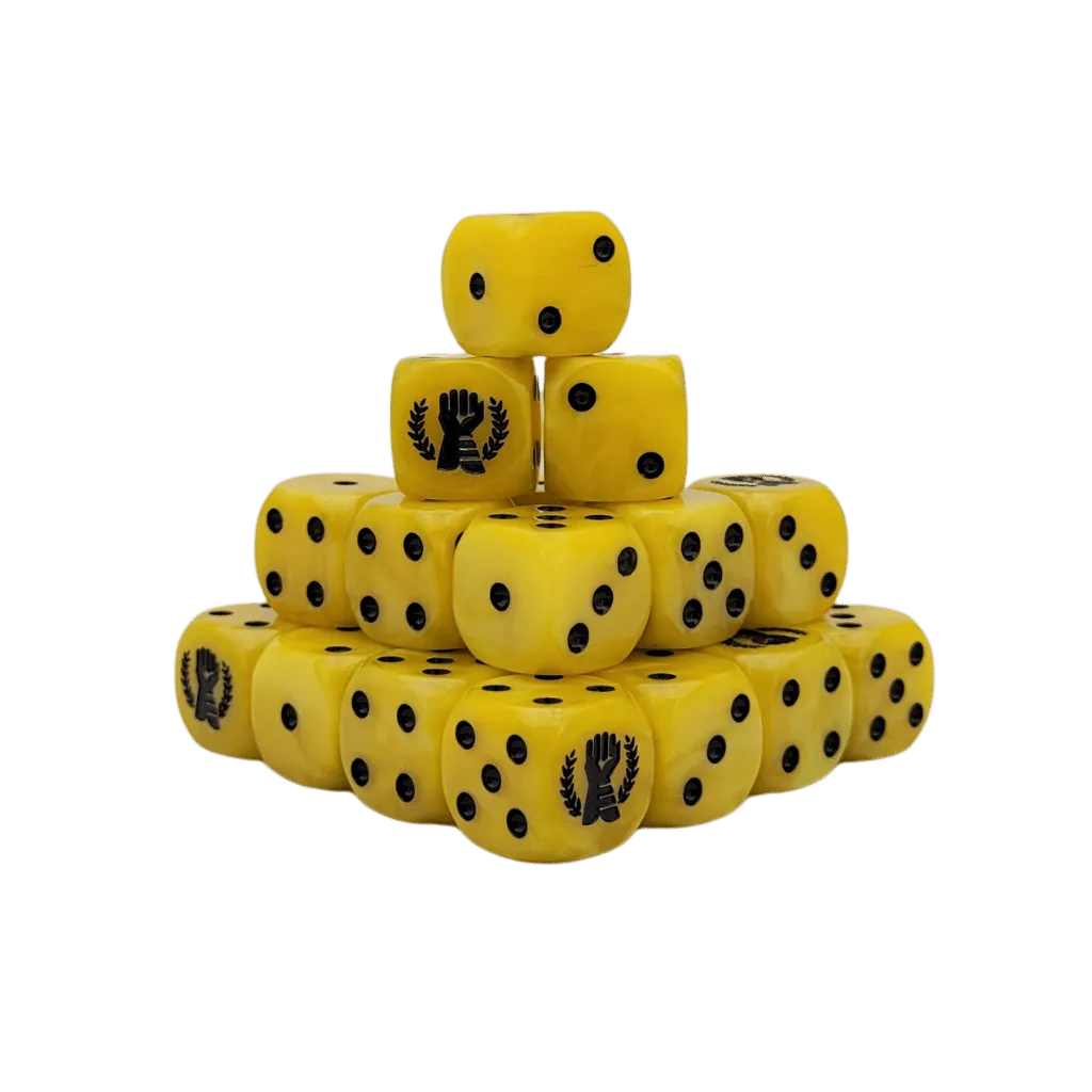 Almighty Fists 2 Dice 16mm Round (25 Stück)-Baron of Dice-Radaddel