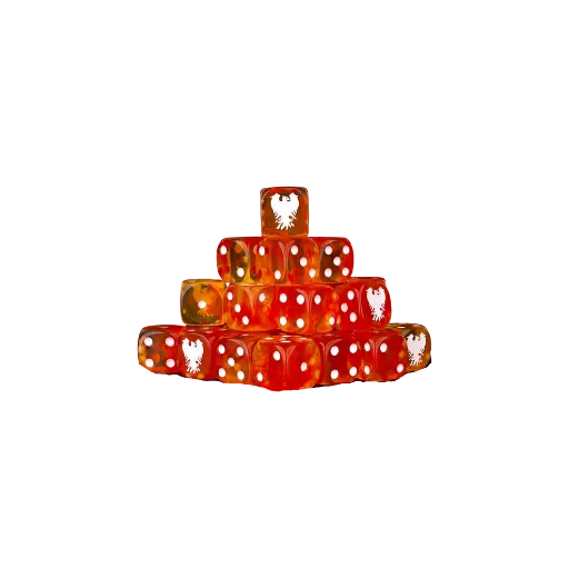 Fire Hawks Phoenix Dice 16mm Round (25 Stück)-Baron of Dice-Radaddel