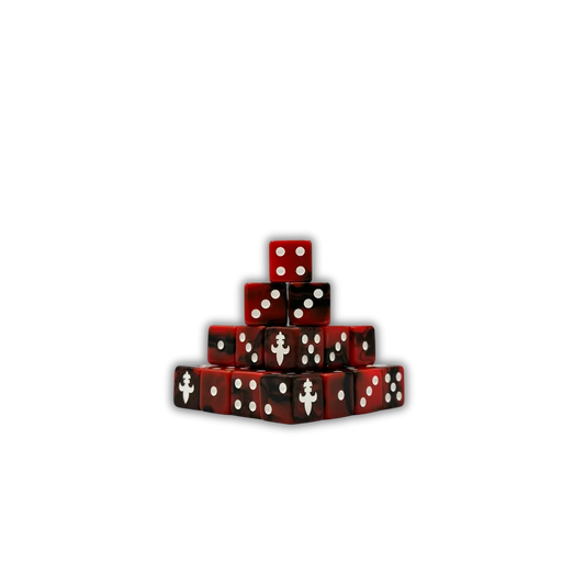 Fleur De Lis Dice 16mm Square (25 Stück)-Baron of Dice-Radaddel