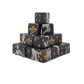 Fleur De Lis Heritage Black Dice 16mm Square (25 Stück)-Baron of Dice-Radaddel