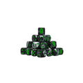 Green Coffin Dice 16mm Round (25 Stück)-Baron of Dice-Radaddel