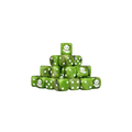 Orc OG White Dice 16mm Round (25 Stück)-Baron of Dice-Radaddel