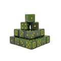 Poisoned Orcs Dice 16mm Square (25 Stück)-Baron of Dice-Radaddel