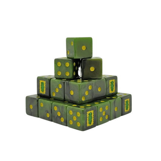 Poisoned Orcs Dice 16mm Square (25 Stück)-Baron of Dice-Radaddel