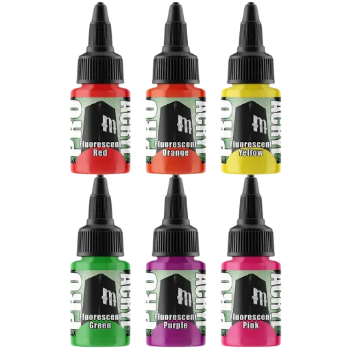 Pro Acryl Fluorescents Set (6x22ml)-Monument Hobbies-Radaddel