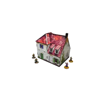 Pre-painted WWII Normandy Farmhouse-Micro Art Studio-Radaddel