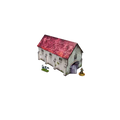 Pre-painted WWII Normandy Cowshed-Micro Art Studio-Radaddel