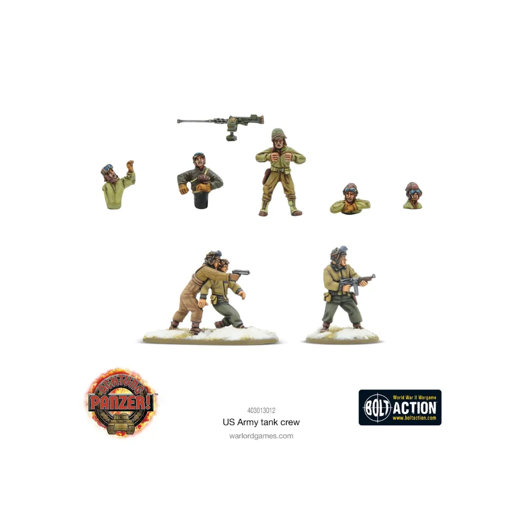 Achtung Panzer! US Army Tank Crew-Warlord Games-Radaddel