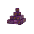 Gluttony Gold Inlay Square 16mm (25 Stück)-Baron of Dice-Radaddel