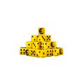 Yellow Full Moon Square 16mm (25 Stück)-Baron of Dice-Radaddel