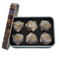 Infinity Offical Generic N4 Marbled with Gold D20 (6 Stück)-Baron of Dice-Radaddel