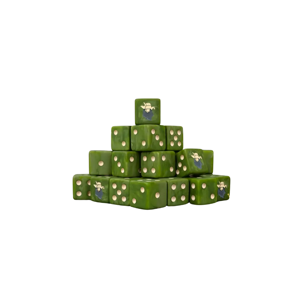Forest Wizard Square 16mm (25 Stück)-Baron of Dice-Radaddel