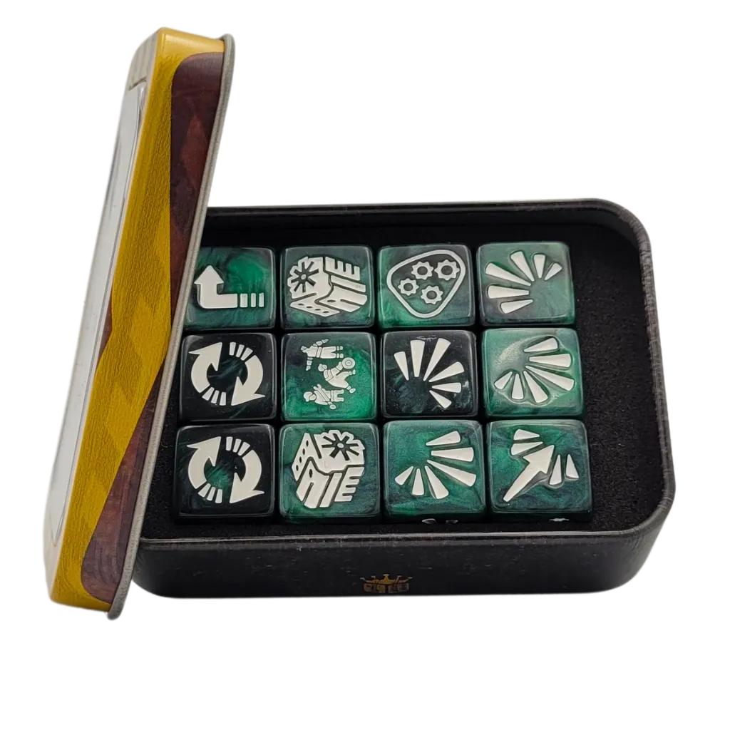 Vehicle Dice Set - Green-Baron of Dice-Radaddel