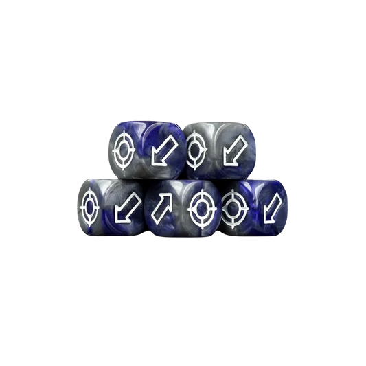 Scatter Dice Imperial Blue Round (5 Stück)-Baron of Dice-Radaddel