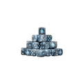 Warrior Knights Blue Inlay Round 16mm (25 Stück)-Baron of Dice-Radaddel