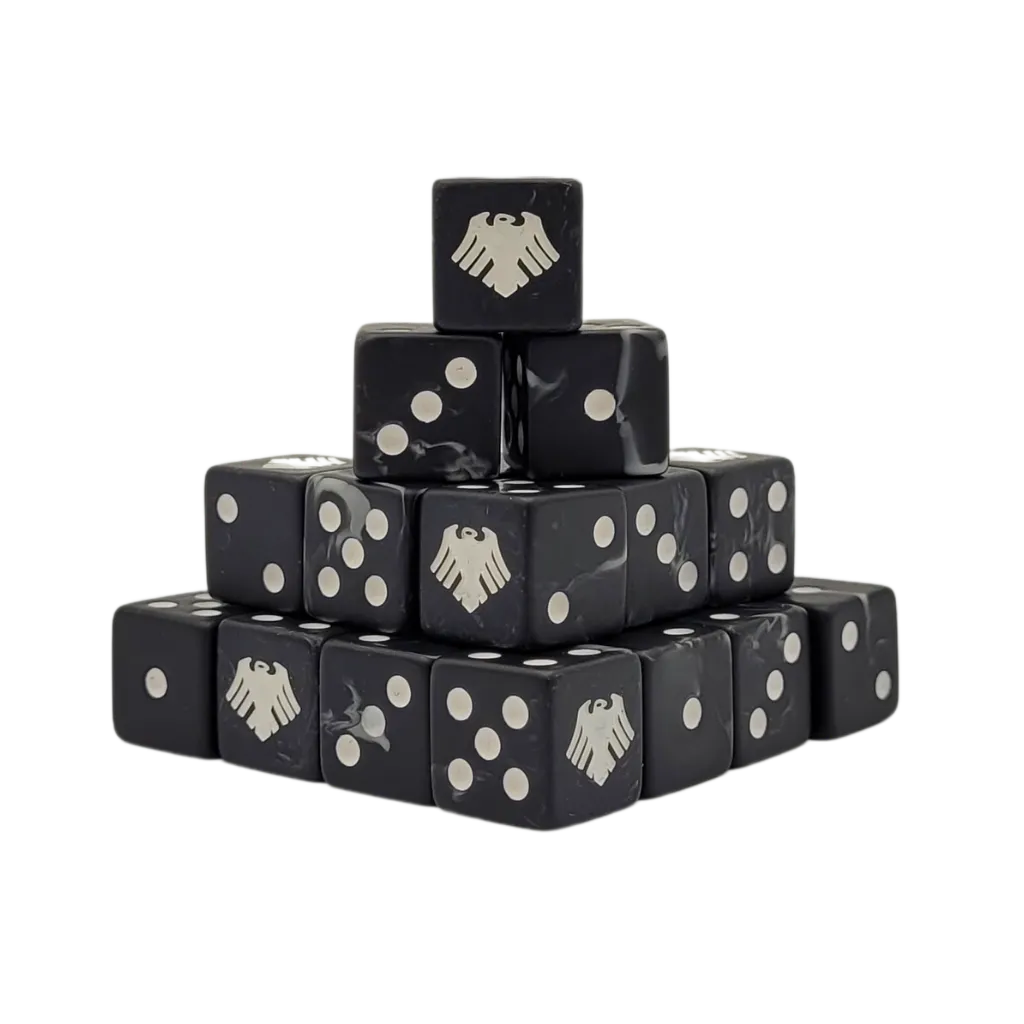 Raven Square 16mm (25 Stück)-Baron of Dice-Radaddel